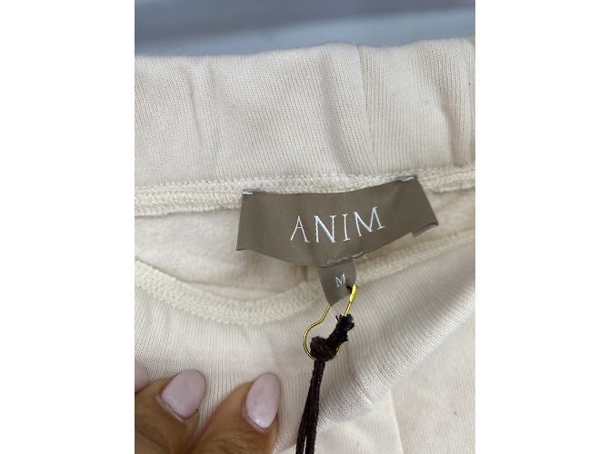 Autre Marque Pantalones ANIM T.International M Algodón Beige - vista 3