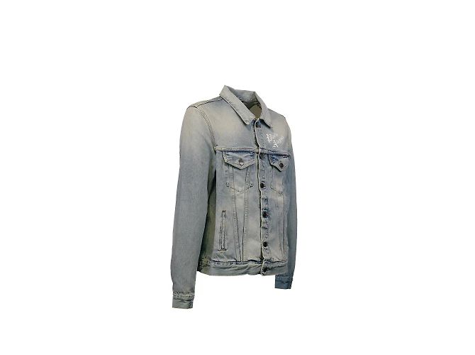 Palm Angels Giacca in denim dal Sacro Cuore - vista 3