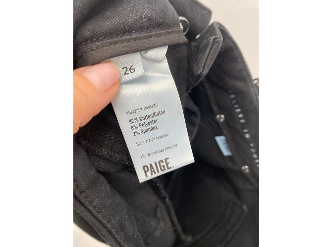 Paige Jeans Jeans Paige T.US 26 Algodón Negro - vista 5