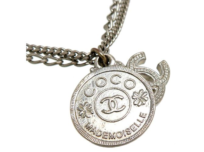 Chanel Collana a catena con monete CC Mademoiselle Argento - vista 2