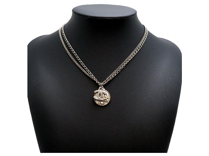 Chanel Collana a catena con monete CC Mademoiselle Argento - vista 7