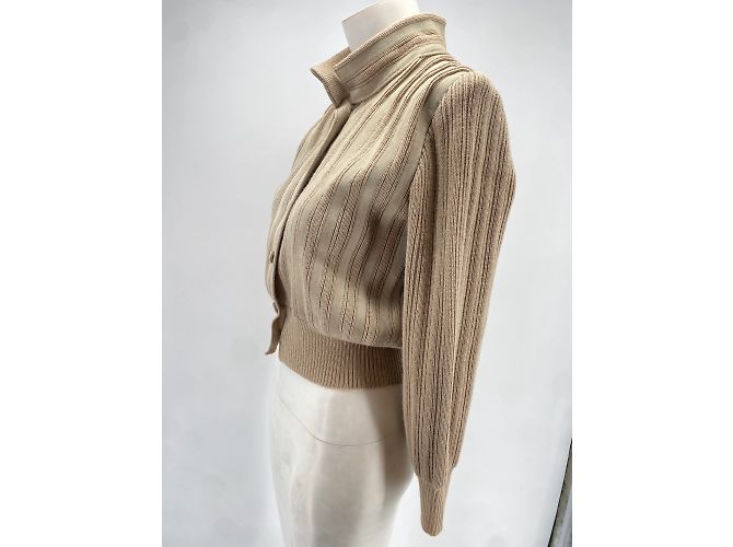 Loewe malha T.FR 42 Lã Bege - vista 4