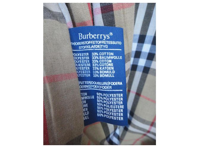 Trench vintage Burberry 60 Beige - vista 6