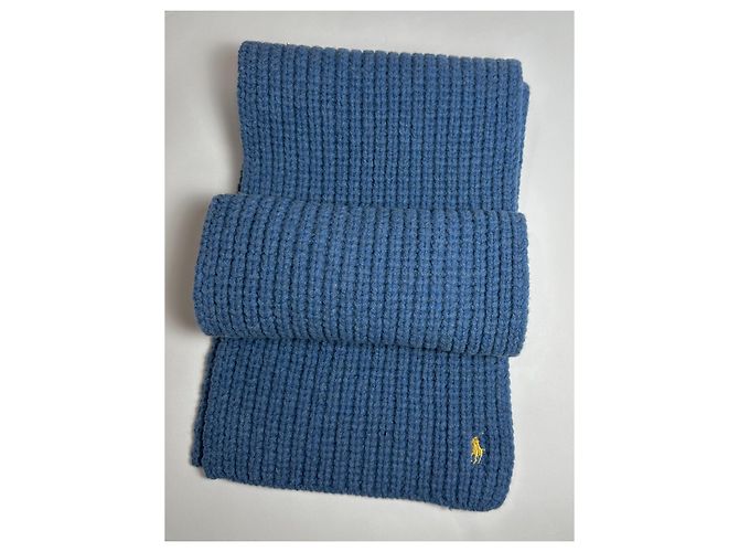 Bufanda de lana Polo Ralph Lauren azul - vista 3