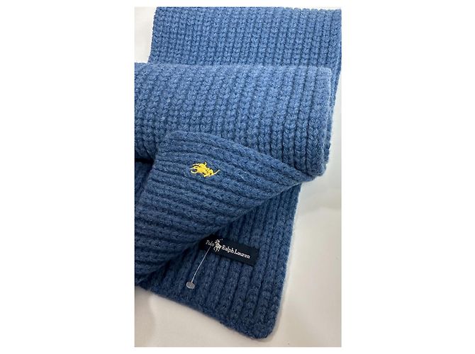 Bufanda de lana Polo Ralph Lauren azul - vista 4