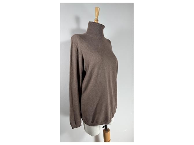Autre Marque Donna Lane Pullover Braun Baumwolle Kaschmir Angora - Ansicht 2