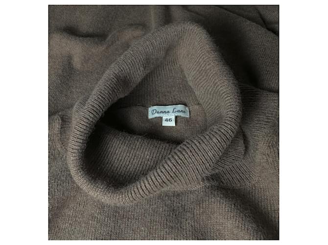 Autre Marque Donna Lane Pullover Braun Baumwolle Kaschmir Angora - Ansicht 5