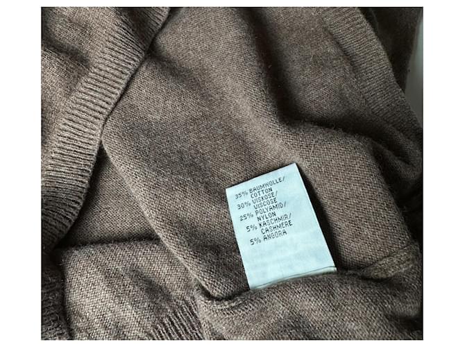 Autre Marque Donna Lane Pullover Braun Baumwolle Kaschmir Angora - Ansicht 6