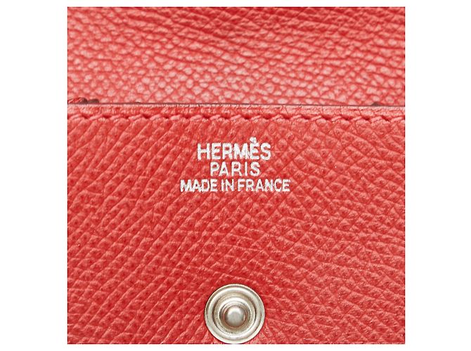 Hermès Hermes Rojo Le 24 monedero Roja - vista 6