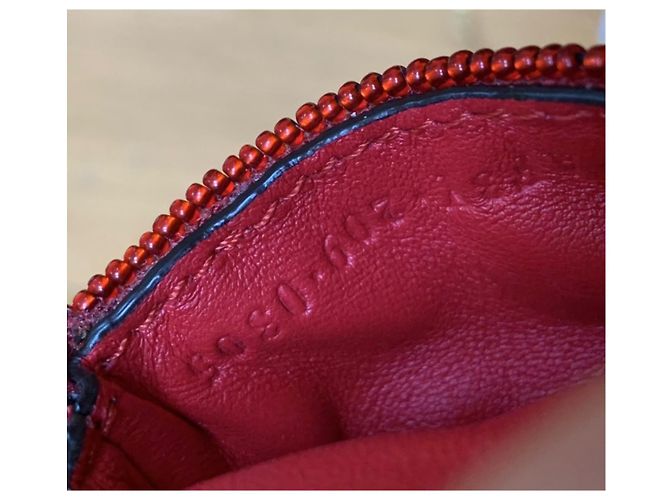 Pochette Fendi Picot Perle Rosse Rosso - vista 8