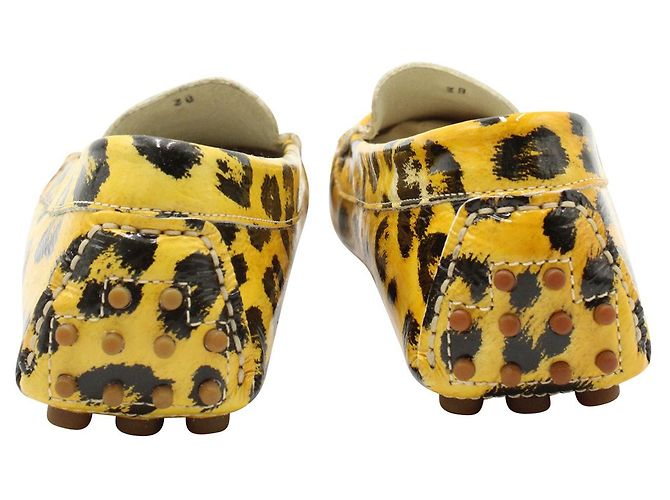 Roberto Cavalli Mocassini con stampa leopardata gialli e neri - vista 4