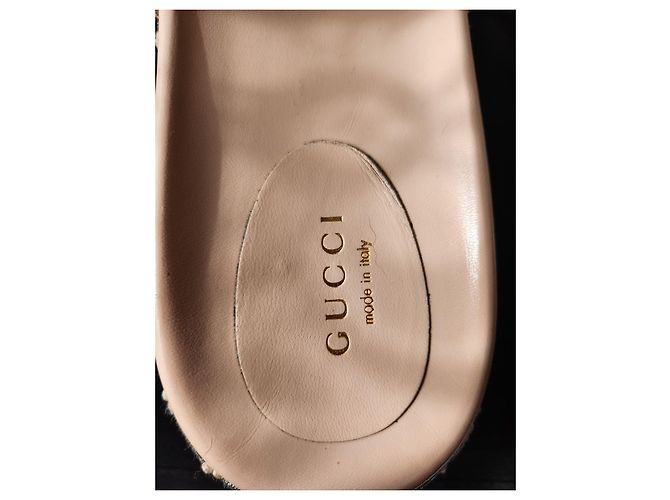 Espadrillas Gucci GG in pelle argento lamé - vista 2