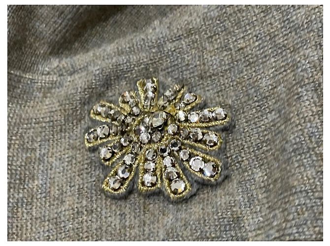 Chanel Cardigan aus Kaschmir Grau - Ansicht 4
