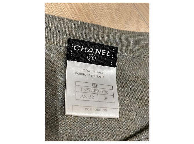 Chanel Cardigan aus Kaschmir Grau - Ansicht 6