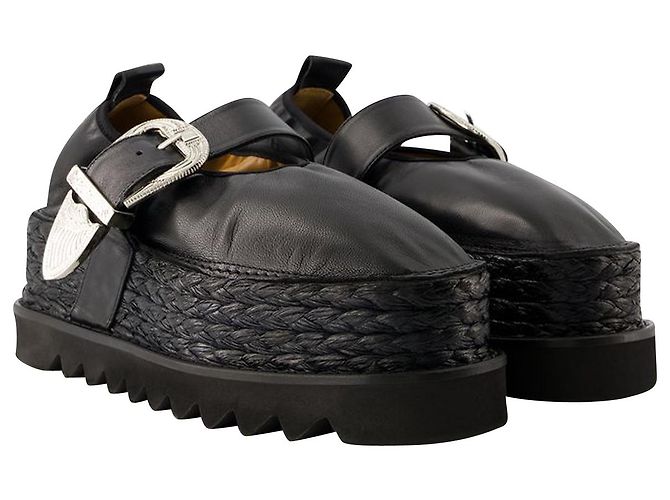 AJ1314 Mocassins - Toga Pulla - Couro - Preto - vista 2