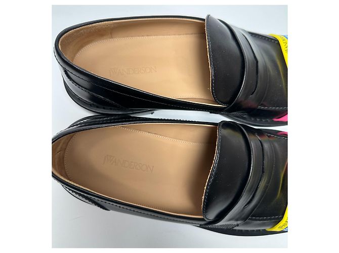 Mocassini JW Anderson in pelle nera Nero Multicolore - vista 6