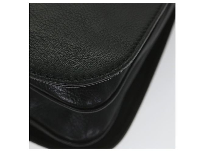 GUCCI Borsa a tracolla intrecciata in pelle nera 115746 Auth ki3687 Nero - vista 15
