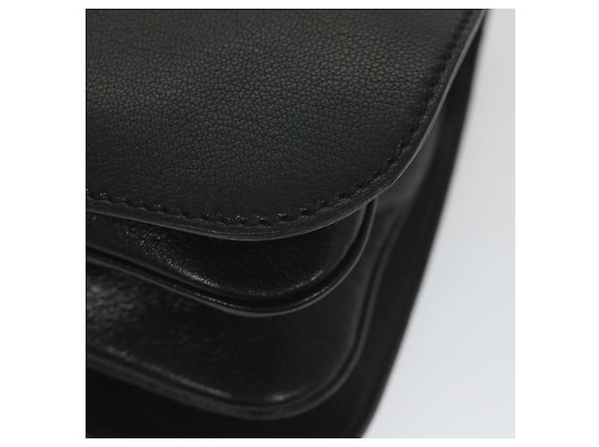 GUCCI Borsa a tracolla intrecciata in pelle nera 115746 Auth ki3687 Nero - vista 9