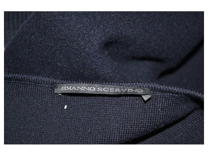 Ermanno Scervino Wollkleid Blau - Ansicht 4