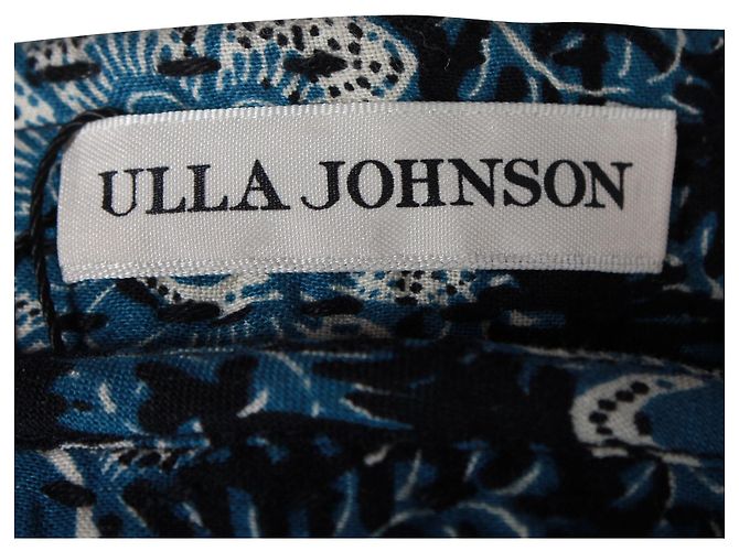Ulla Johnson Minivestido Nailah con estampado floral en algodón azul - vista 4