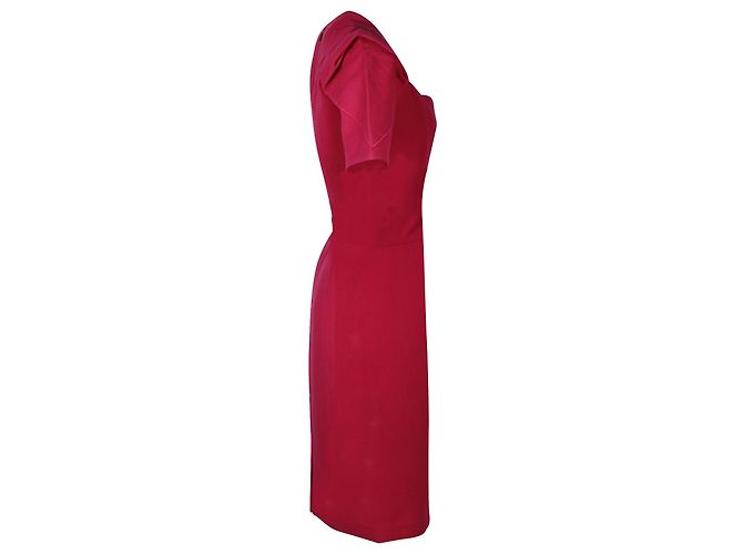 Vestido midi Roland Mouret de lana rosa - vista 2
