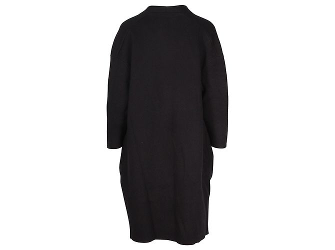 Gilet Long Ouvert Maje en Acrylique Noir - vue 3