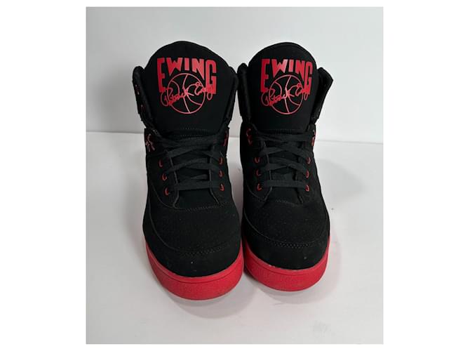 Sneakers Patrick Ewing Nere Rosse Pelle Sintetico Nero Rosso Multicolore - vista 2