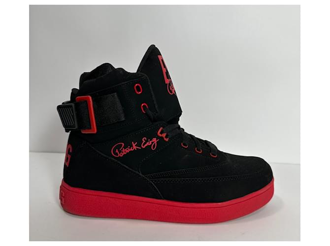 Sneakers Patrick Ewing Nere Rosse Pelle Sintetico Nero Rosso Multicolore - vista 3