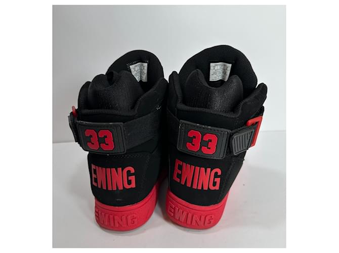 Sneakers Patrick Ewing Nere Rosse Pelle Sintetico Nero Rosso Multicolore - vista 4