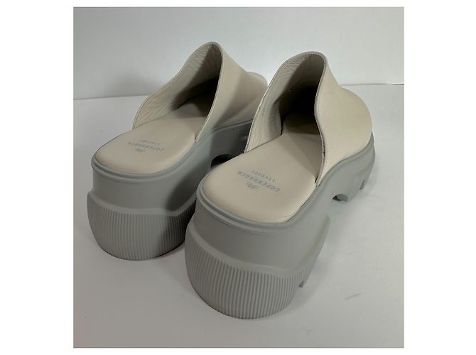 Autre Marque Copenhagen Studios Mules Leder Weiß Grau 40 - Ansicht 4