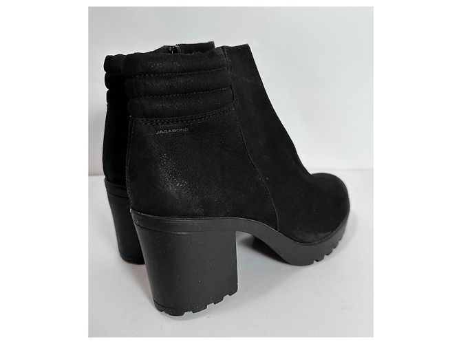 Stivaletti Vagabond in pelle nera Nero - vista 3