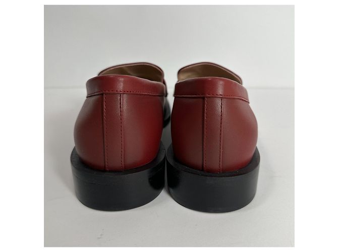 Mocassini Palmer Sleek Stuart Weitzman in pelle rosso scuro Bordò - vista 5