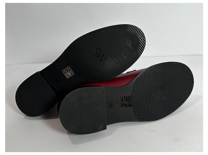 Mocassini Palmer Sleek Stuart Weitzman in pelle rosso scuro Bordò - vista 8