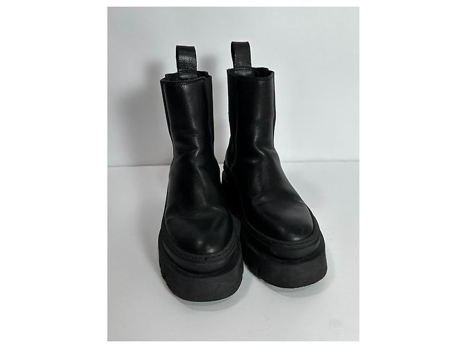 Autre Marque Botines de cuero negros Copenhagen Studios - vista 2