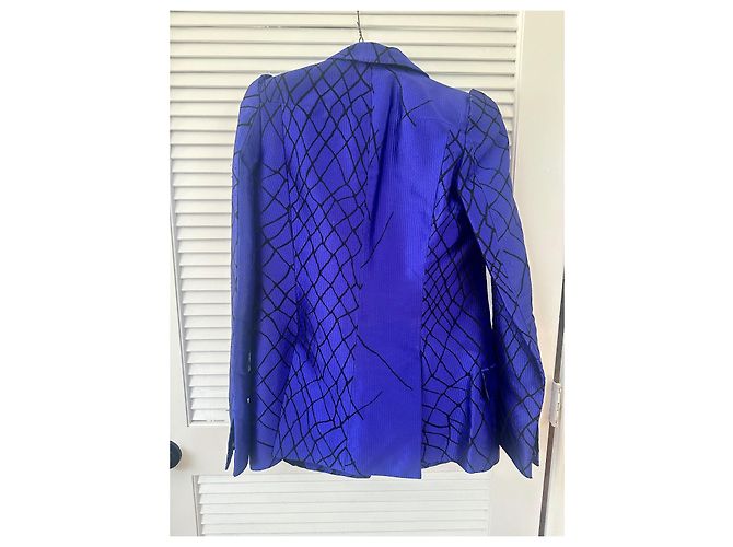 Haider Ackermann blue runway blazer - view 4
