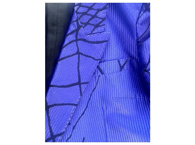 Haider Ackermann blue runway blazer - view 5
