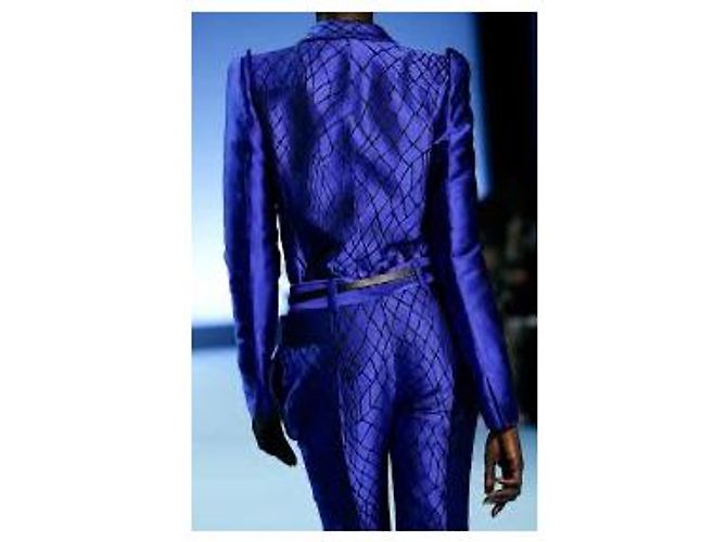 Haider Ackermann blue runway blazer - view 8