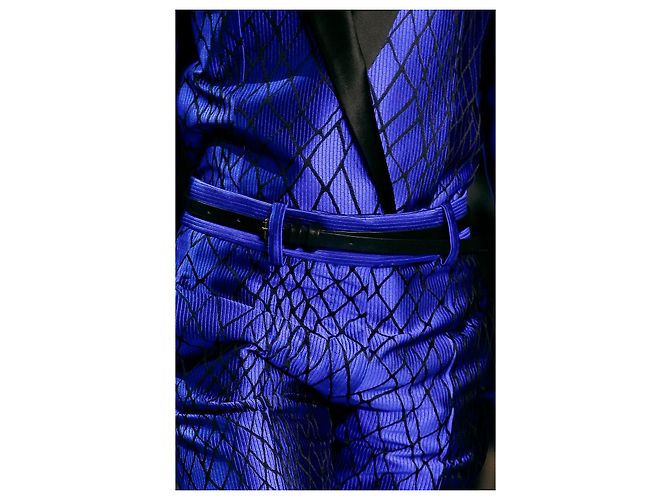 Haider Ackermann blue runway blazer - view 9
