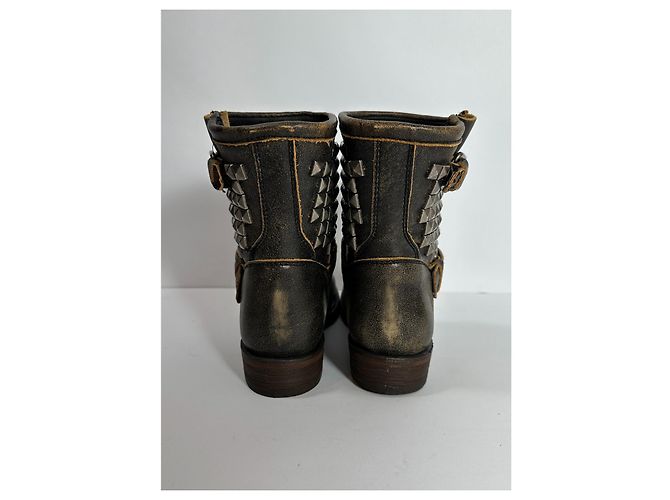 Botas Biker Trash de piel Ash Multicolor - vista 5
