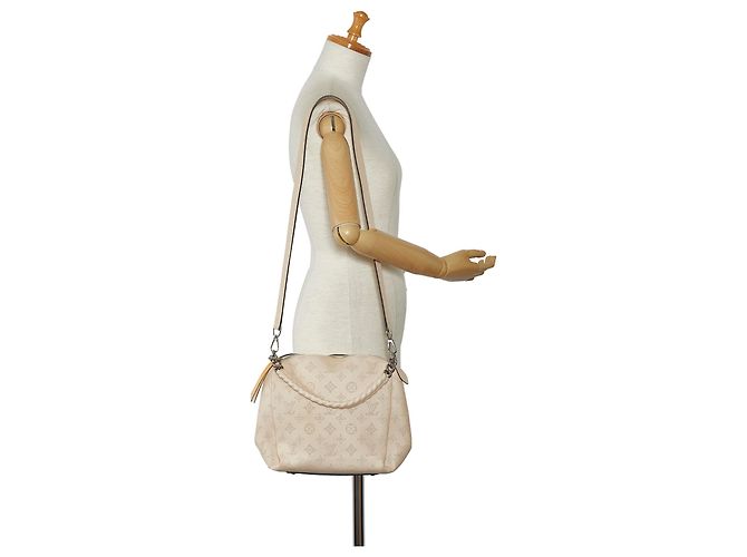Louis Vuitton Monogramma Marrone Mahina Babylone Catena BB Beige - vista 10