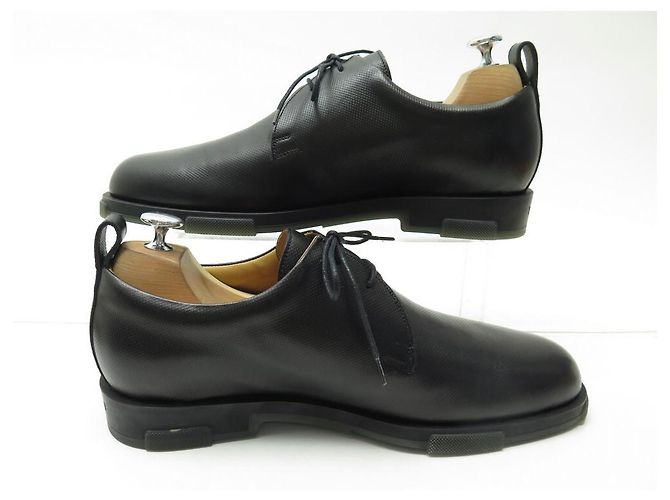 Hermès NUOVE SCARPE HERMES DERBY BEAUDEAIRE GRAIN D'H 2029572H 42 scarpe nuove Nero - vista 2