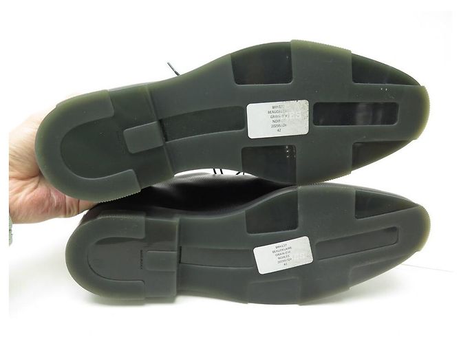 Hermès NUOVE SCARPE HERMES DERBY BEAUDEAIRE GRAIN D'H 2029572H 42 scarpe nuove Nero - vista 4