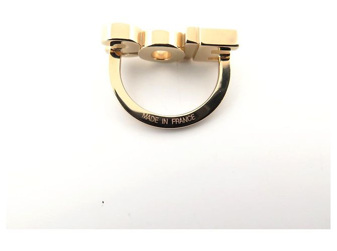 Ring Hermès NUOVO ANELLO SCIARPA IN SETA HERMES IN METALLO DORATO ANELLO SCIARPA DORATA D'oro - vista 4