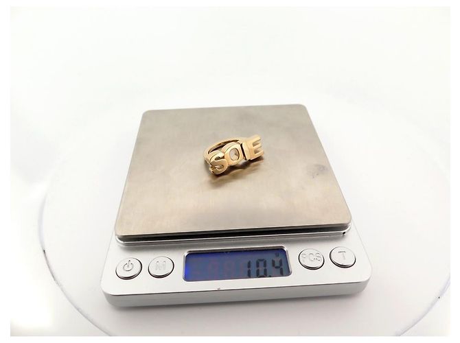 Ring Hermès NUOVO ANELLO SCIARPA IN SETA HERMES IN METALLO DORATO ANELLO SCIARPA DORATA D'oro - vista 8