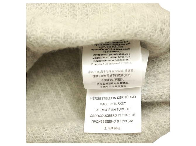 Riani Grauer Wollstrick m. Pullover mit Straußenfedern. Top-Größe 44 EUR - Ansicht 7