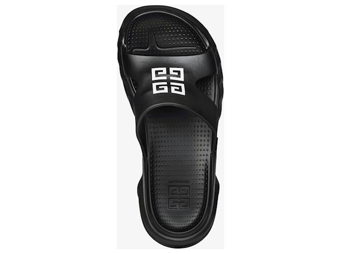 GIVENCHY SANDALI PIATTI MARSHMALLOW IN GOMMA Nero - vista 5