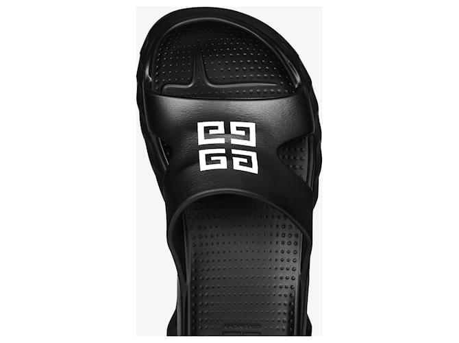 GIVENCHY SANDALI PIATTI MARSHMALLOW IN GOMMA Nero - vista 9