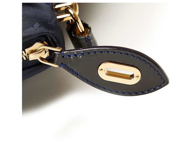 Louis Vuitton Blue Monogram Nylon Desire Lockit Vertical MM Blau - Ansicht 10