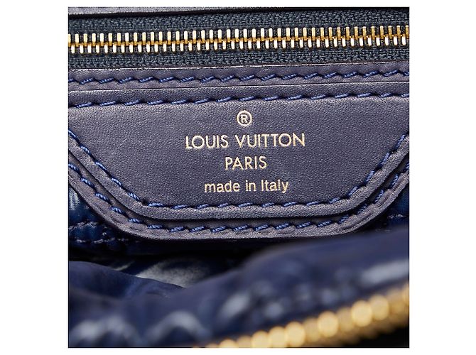 Louis Vuitton Blue Monogram Nylon Desire Lockit Vertical MM Blau - Ansicht 6