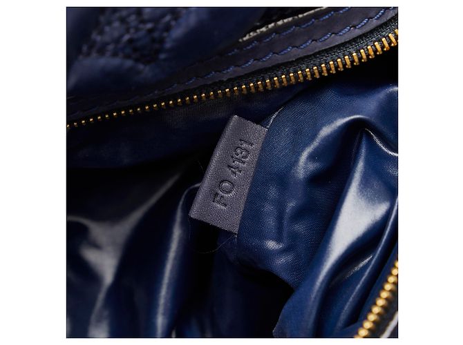 Louis Vuitton Blue Monogram Nylon Desire Lockit Vertical MM Blau - Ansicht 7